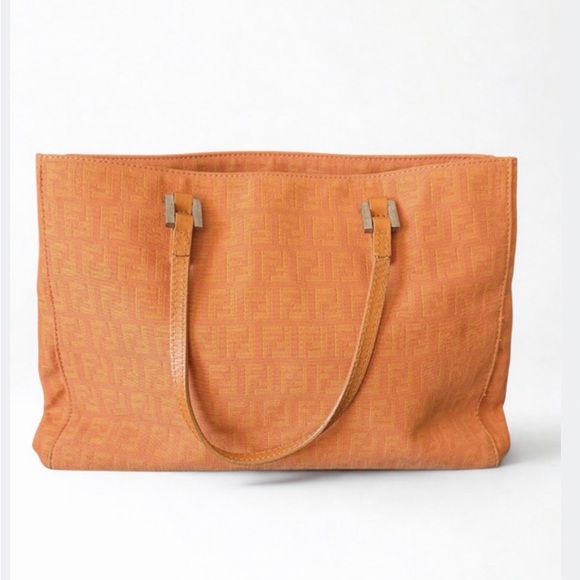 Fendi Handbags - Fendi Orange Tote Bag